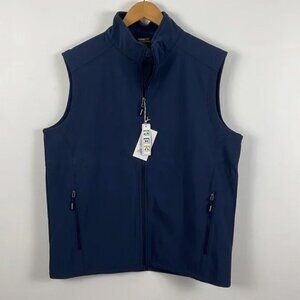 ✨3/$25✨  NWT Core 365 Navy Cruise Fleece Layer Soft Shell Vest - L